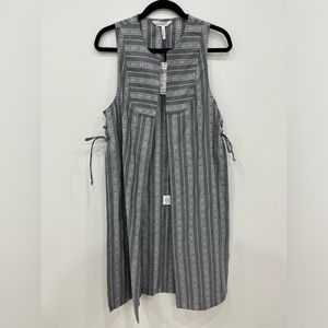 BCBG long gray vest. Size small. New with tag.